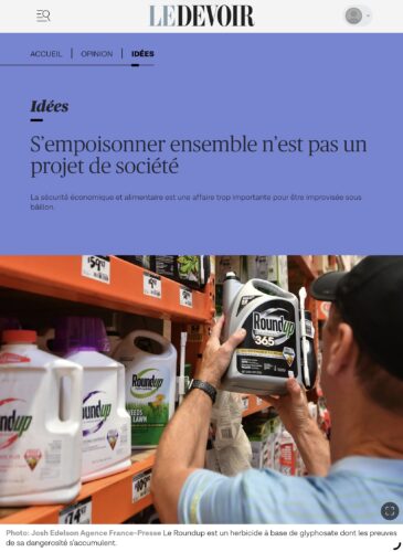 lettre ouverte Le Devoir